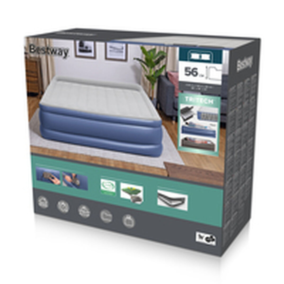 Pat Gonflabil Bestway 203 x 193 x 56 cm